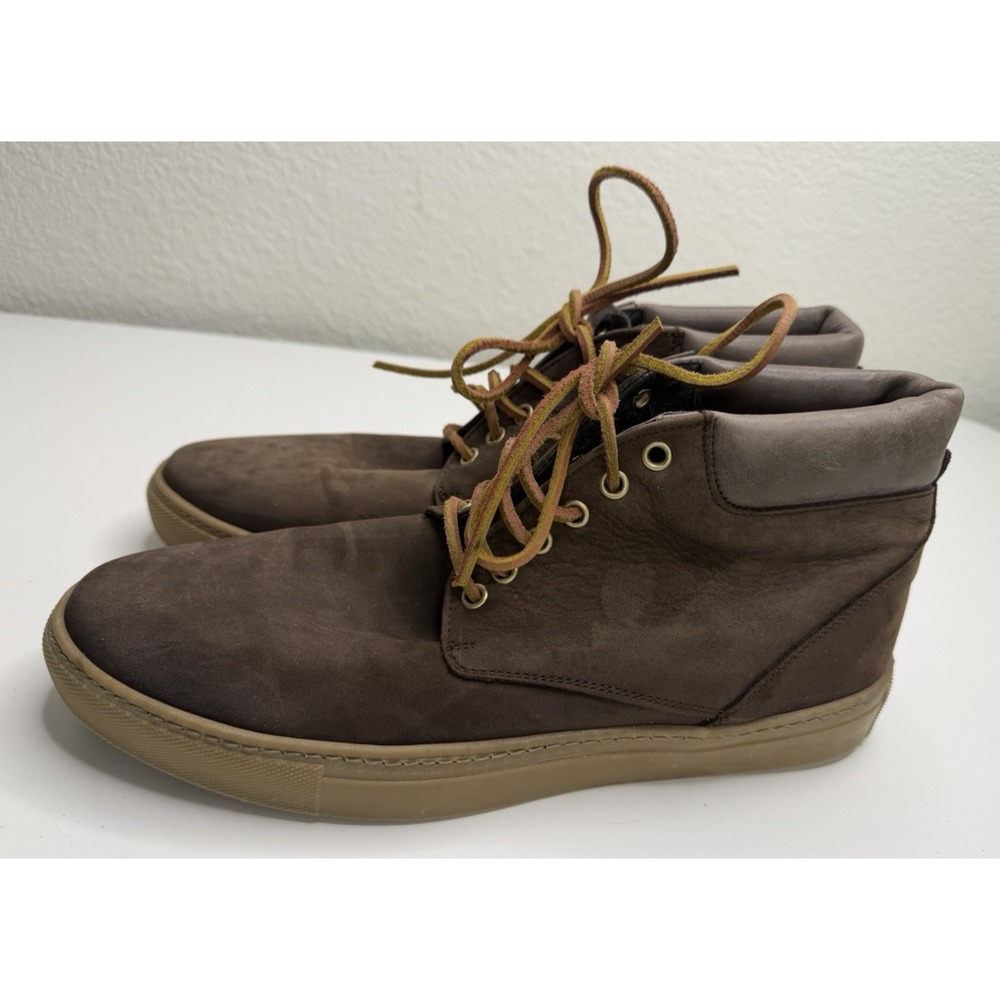 Otisopse Men's Italian Suede Leather Lace up Ankle‎ Boots Brown EU 43 US 10